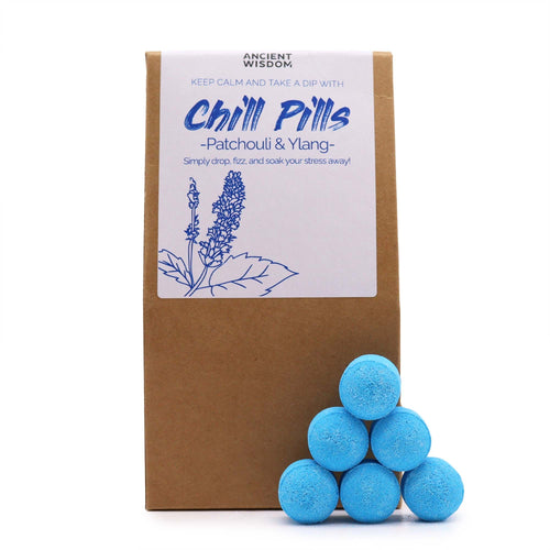 Coffret de Boules de Bain Effervescentes 350g – Ylang-Ylang & Patchouli