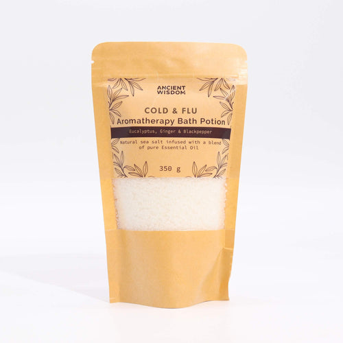 Sels de Bain Aromathérapie Rhume & Grippe – Sachet Kraft 350g