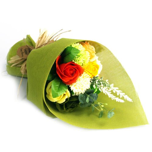 Bouquet de Savon sur Pied Vert et Jaune