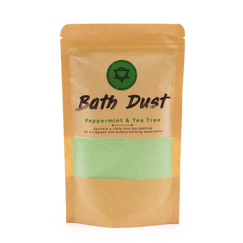 Poudre de Bain Effervescente Menthe Poivrée & Tea Tree – 200g