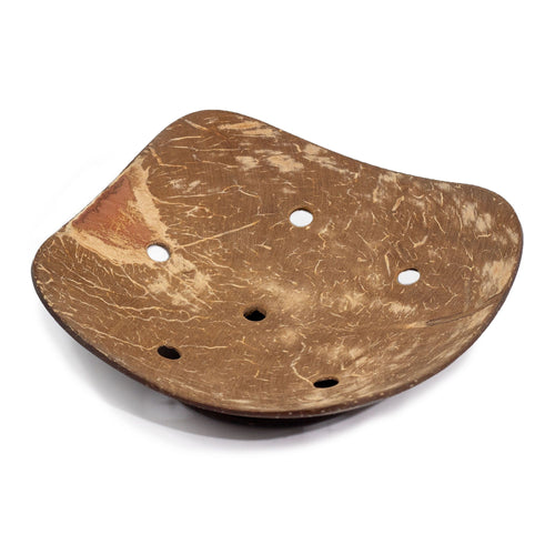 Porte-Savon en Coquille de Coco Carré 11cm