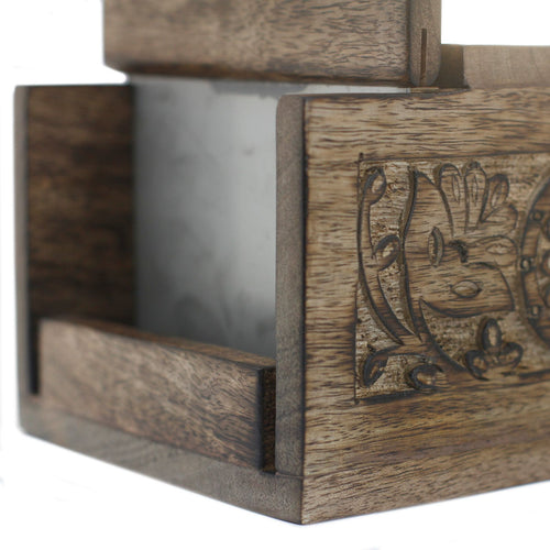 Coupe-Savon en Bois de Manguier – Style Ancien