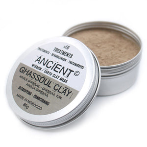 Argile Ghassoul en Poudre 80g - Masque Visage Naturel