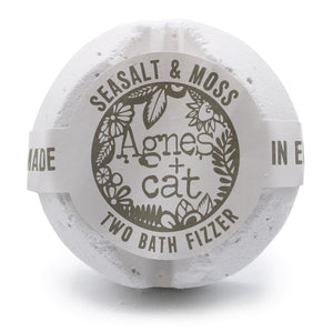 Bombe de Bain Effervescente – Sel Marin & Mousse