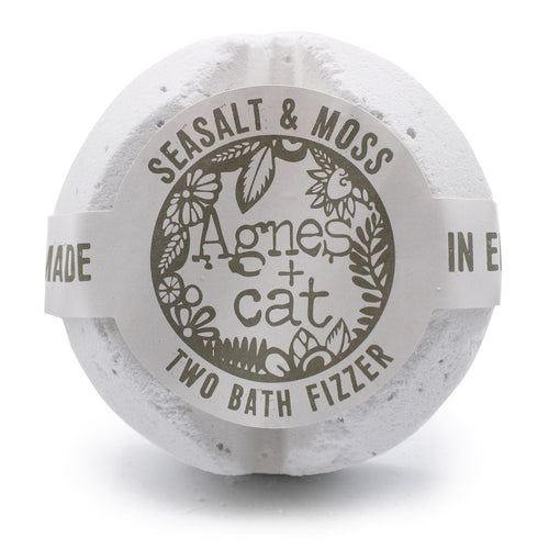 Bombe de Bain Effervescente – Sel Marin & Mousse
