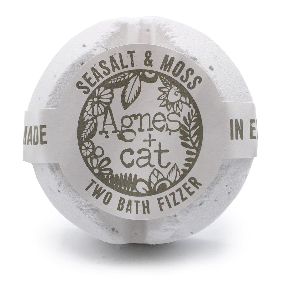 Bombe de Bain Effervescente – Sel Marin & Mousse