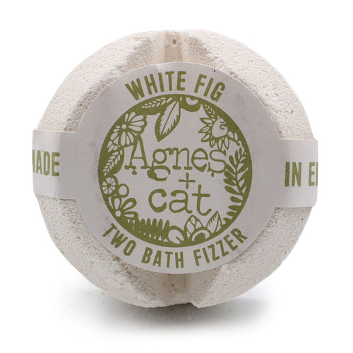 Bombe de Bain Effervescente Deux-en-Un – Figue Blanche