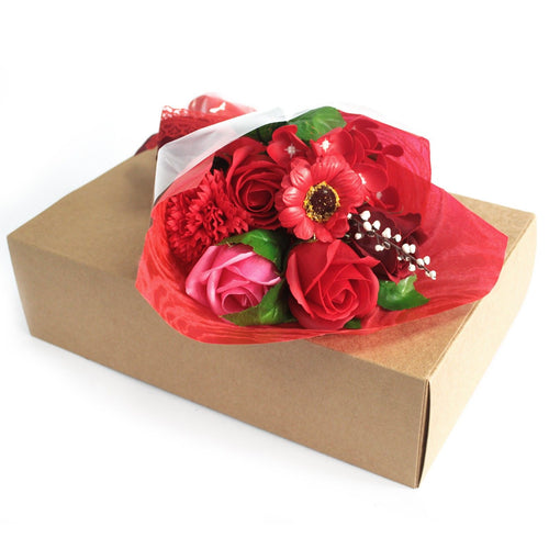 Bouquet de Fleurs en Savon Rouge – Édition Spéciale