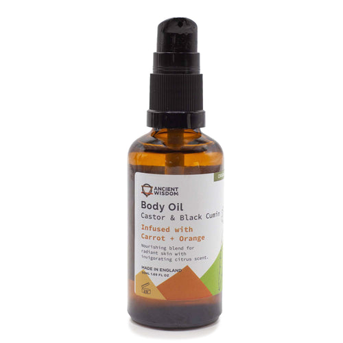 Huile Corporelle Bio 50ml – Carotte & Orange
