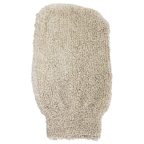 Gant de Gommage Douillet en Jute - Crème