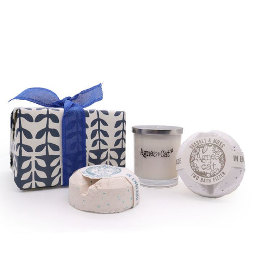 Coffret Cadeau Bain Violette de Parme – Bougie & Bombe Effervescente