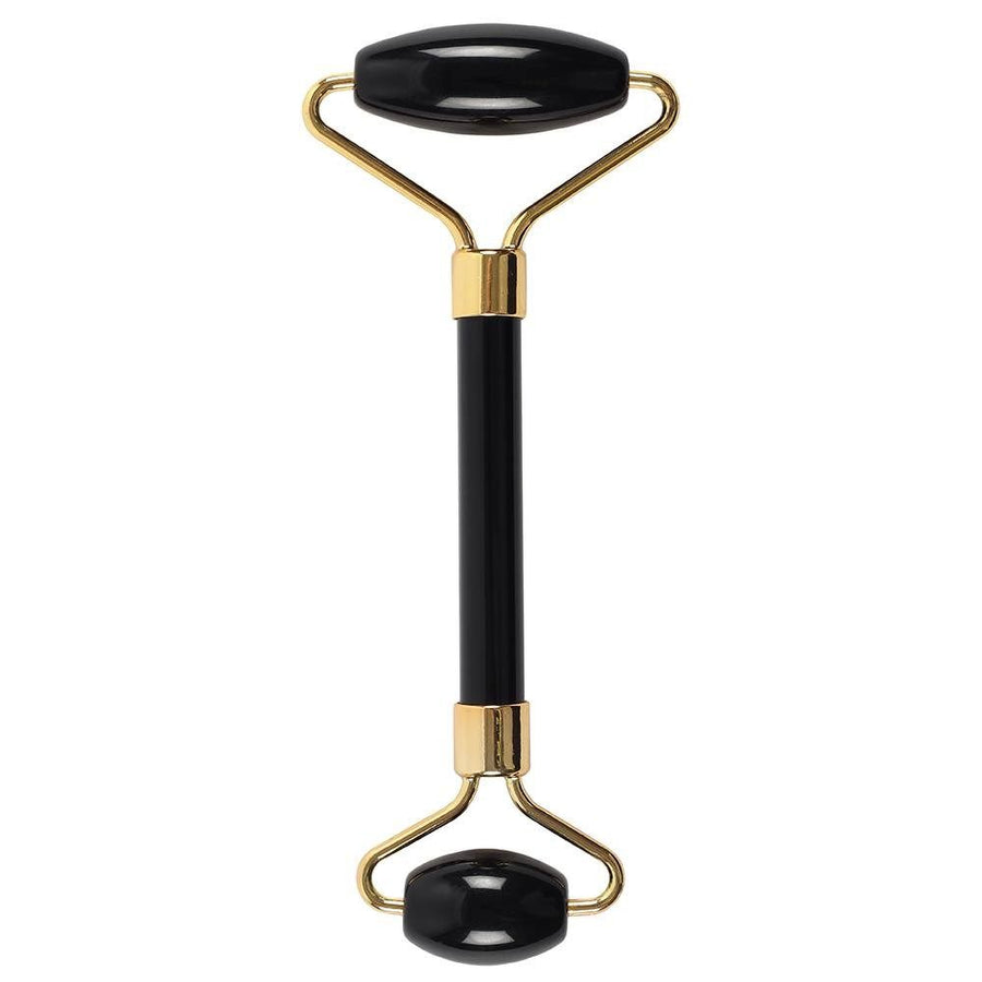 Rouleau de Massage Visage en Obsidienne Noire