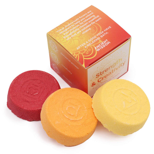 Bombes de Bain Chakra Artisanales – Force & Créativité