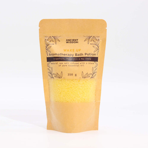 Sels de Bain Aromathérapie Réveil Tonique – Sachet Kraft 350g
