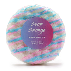 Éponge Savon Moussante – Baby Powder
